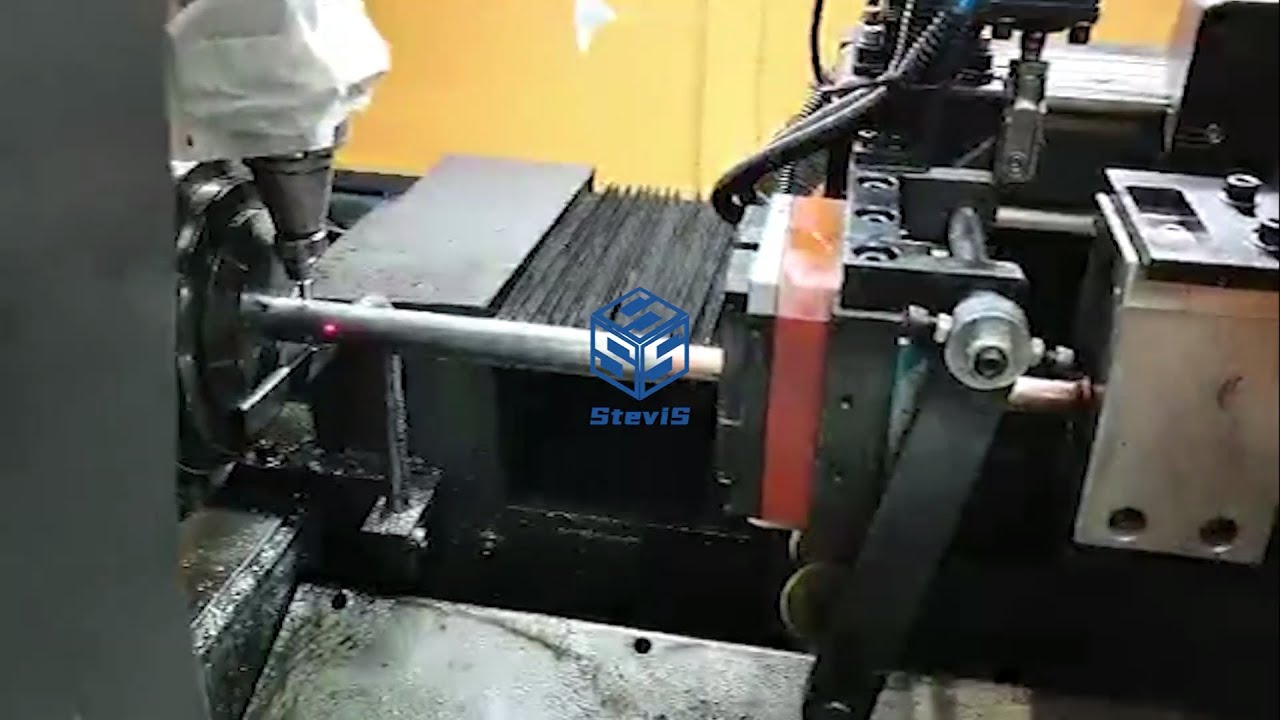 [SteviS Laser] Standard version fully automatic round tube laser cut off machine in client factory