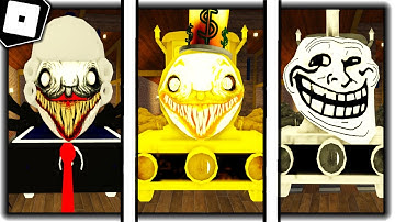 How to get ALL 4 NEW BADGES in [👩NEW] CHOO CHOO CHARLES MORPHS - Roblox