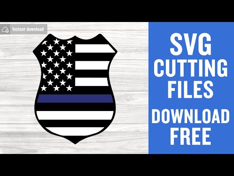 Police Badge Svg Free Cutting Files for Silhouette Free Download