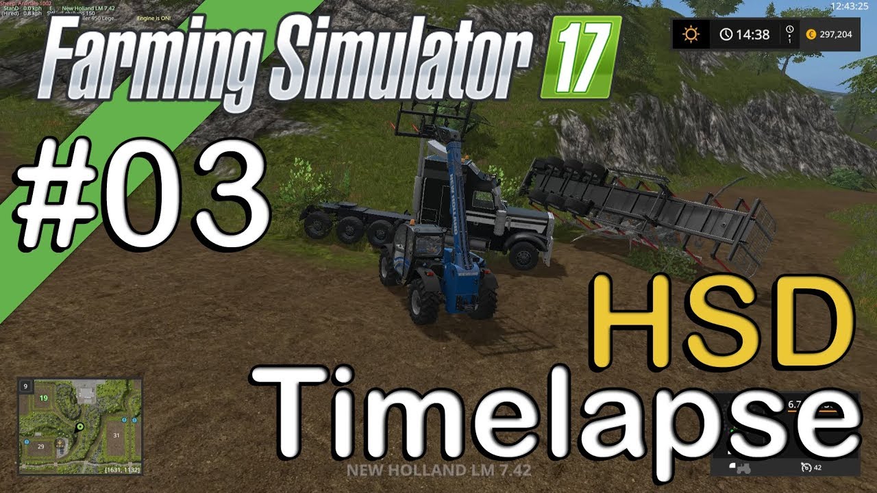 Farming Sim 17 - HSD - Timelapse #3 - Expanding Them Fields