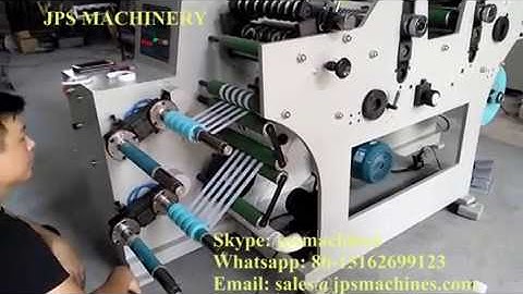 JPS-320C-TR Wave Price Gun Label Double Rotary Die Cutter Slitter Machine To Bangladesh