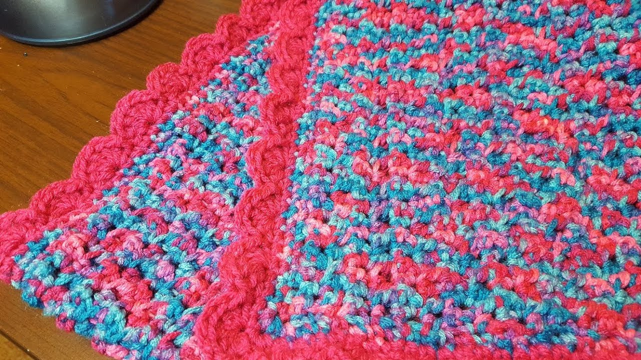 Red Heart Be My Crochet Baby Blanket Pattern