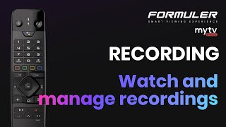 MYTVOnline2 : Recording - Watch and manage recordings