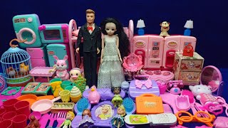 6 Minutes Satisfying with Unboxing Hello Kitty Sanrio Kitchen Set | ASMR Tiny Toys Kitchen Set