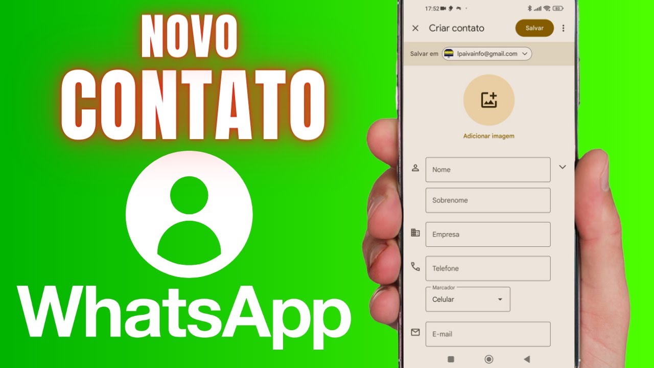 COMO ADICIONAR NOVO CONTATO NO WHATSAPP | ATUALIZADO 2024! - YouTube