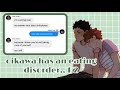 oikawa has an eating disorder,, pt. 1/2 | iwaoi angst + fluff | haikyuu texts