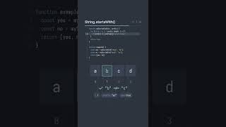 String.startsWith() step by step