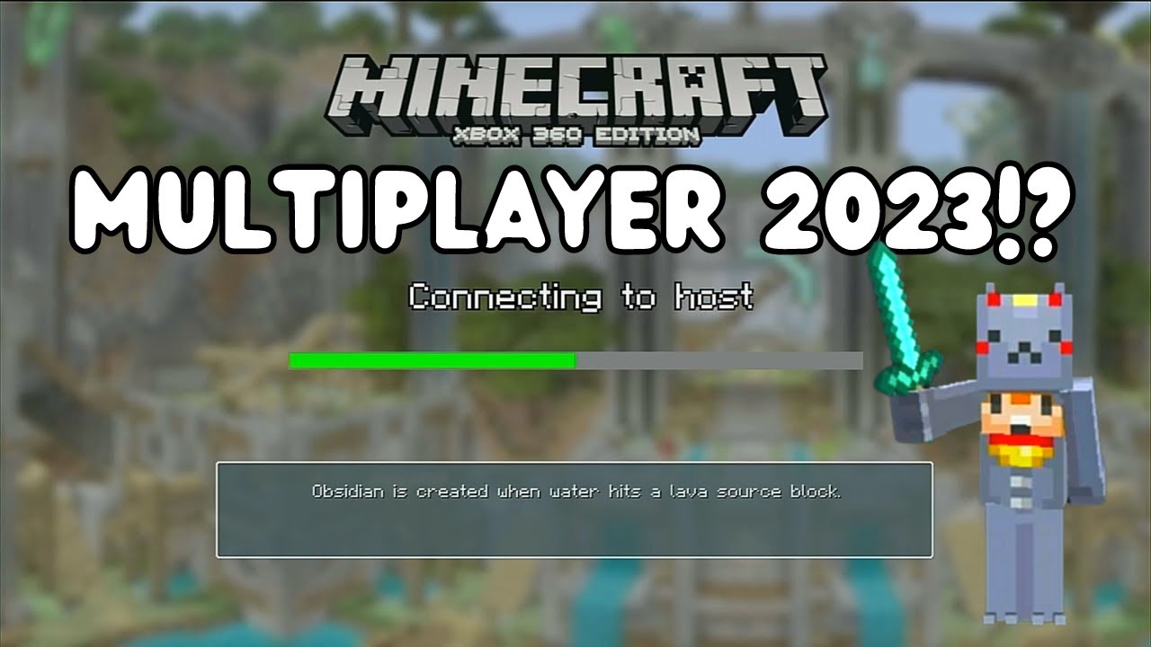 Playing MINECRAFT Online on XBOX 360 in 2022! (GamePlay