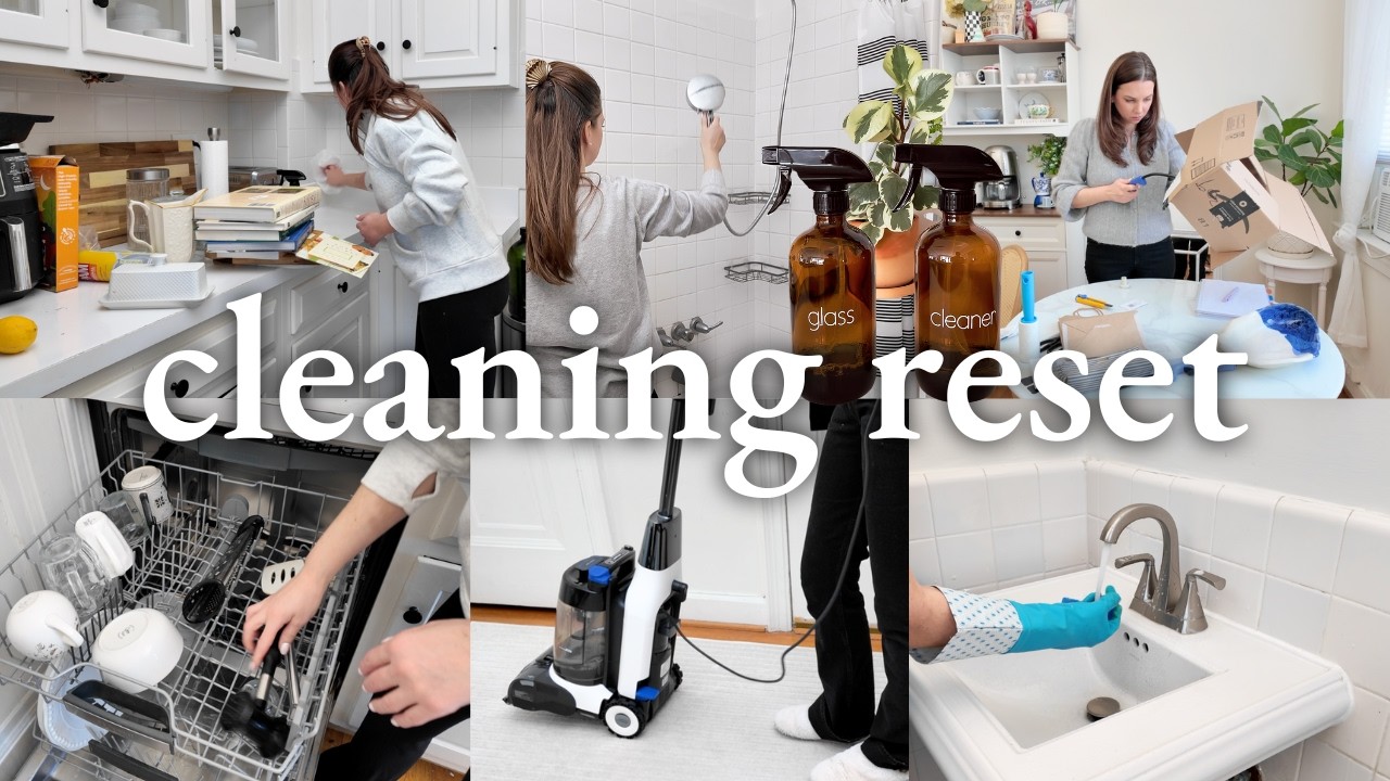 Cleaning, Restocking + Early Spring RESET | CLEANING MOTIVATION! Hosting for the Super Bowl 🏈🫧