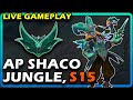 Emerald AP Shaco Jungle Education [ 2 WIN, 2 LOSS ] Tank Shred Carry w/ Elder Steal!