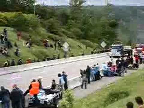 Loaded truck racing