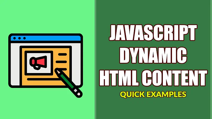 Dynamic HTML Content With Javascript