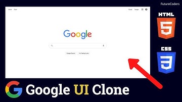 Building Responsive Page For Google UI Clone Using Html, Css and Javascript | Step by Step Process.