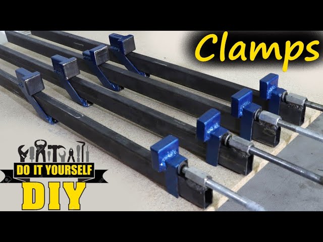 Homemade Long Bar Steel Clamps