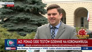 Konferencja Wojciecha Andrusiewicza - Rzecznika Ministerstwa Zdrowia