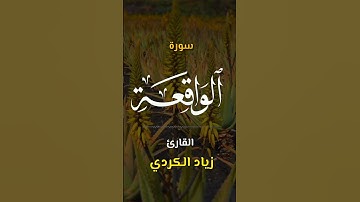 سورة الواقعة | ٥٦ | اكتب كلمة طيبة تكون مأجورا عليها إن شاء الله #القرآن #تلاوة