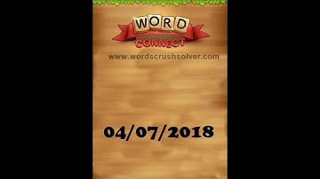 Word Connect Daily Challenge July 4 2018 | Word Connect Daily Challenge Answers