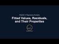 Quantitative Foundations for Finance - 5.68 - Fitted Values, Residuals, and Their Properties