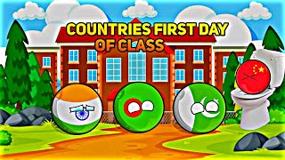 [COUNTRIES FIRST DAY OF CLASS] In Nutshell || [FUNNY]#countryballs #geography #mapping
