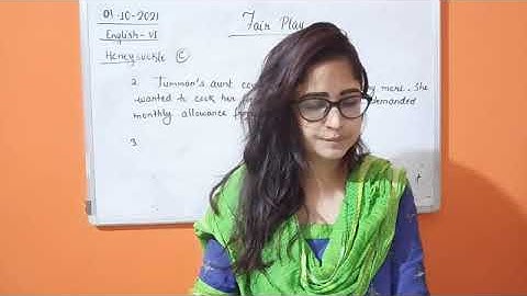 CLASS VI ENGLISH 01-11-2021 BY MS SHWETA SHUKLA