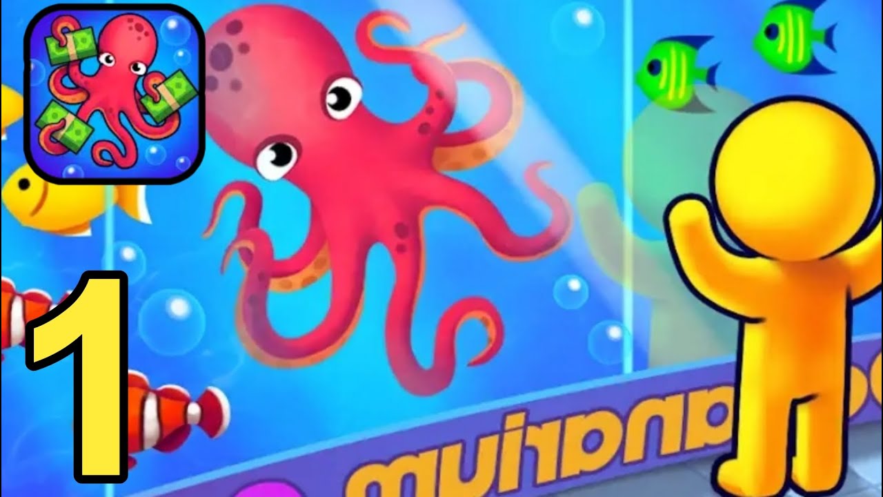 Aquarium Idle - Gameplay Walkthrough Part 1 Intro,Tutorial (Android,iOS )