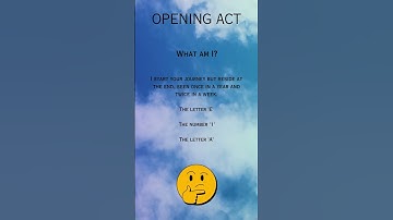 Unlock the Mystery! Can You Solve the Opening Act Riddle?