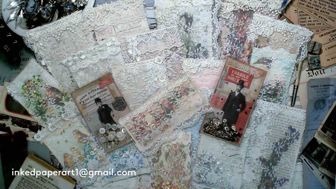 Day 7 of 365 Days of Junk Journal Ideas - How To Make Shaker Journaling Cards Mixed Media Art Craft
