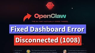 How To Fix Openclaw Dashboard Error Disconnected 1008 Clawdbot Moltbot