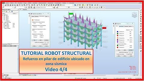 4/4 Tutorial Robot Structural 2019. Refuerzo en pilar, cálculo y resultados