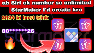 Create #starmaker unlimited working id | 2024 best trick | create new id | #starmaker | new id | 🔥