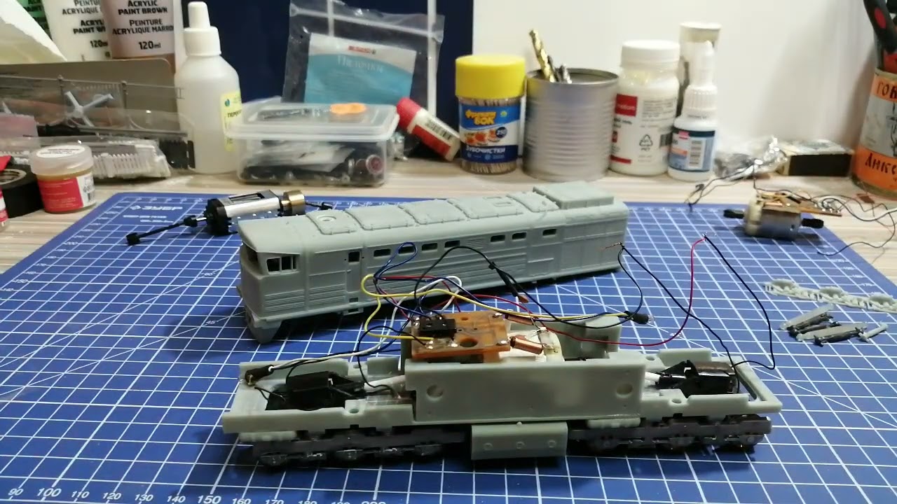 Обматорка кита 2тэ10м, телеги от АлиЭксспрес.