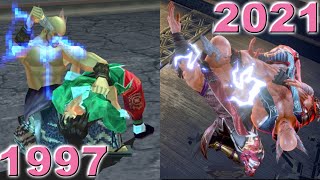 Evolution of Heihachi Guillotine Chop(1997-2021)