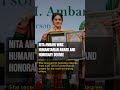 Nita Ambani wins humanitarian award and an honorary degree