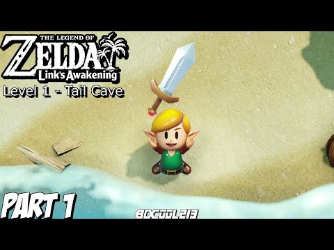 The Legend of Zelda: Link's Awakening - Gameplay Part 1 - Intro and Tail  Cave! (Nintendo Switch) 