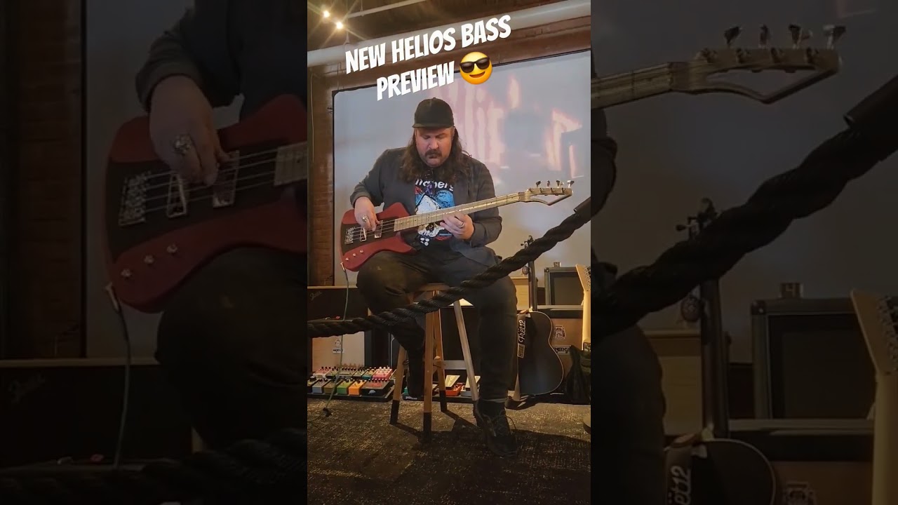 Our Pal Marc Najjar puts one of our new Helios basses to the test at our in-store event in Fret 12 🤘