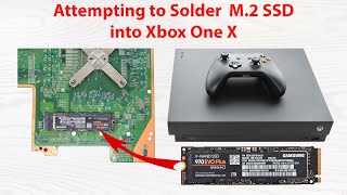 Attempting to install an M.2 NVMe SSD onto the Xbox One X