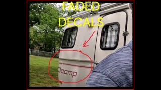 Cleaning Camper Decals