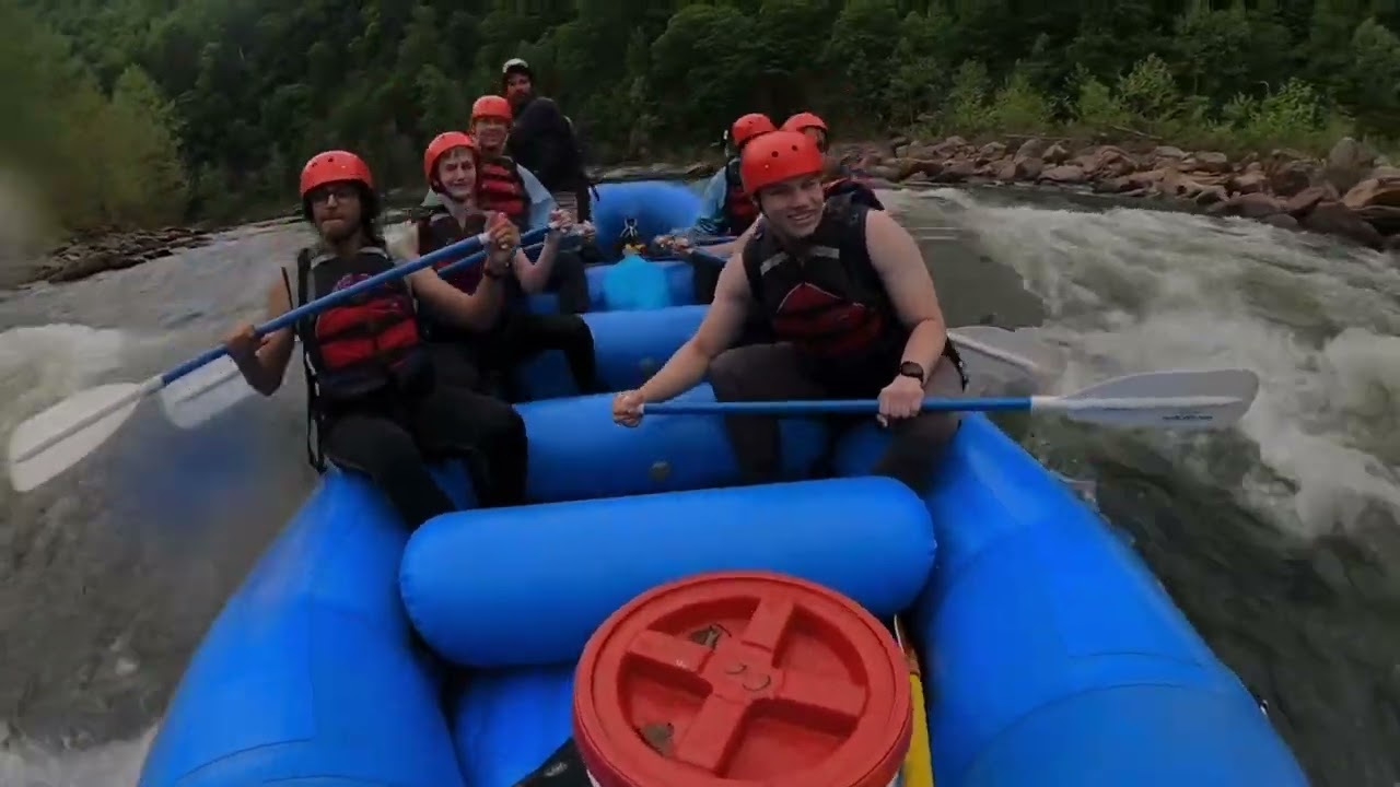 Big Nasty rapid with Cheat River Outfitters, Old Buddy raft guide 5-22-2023