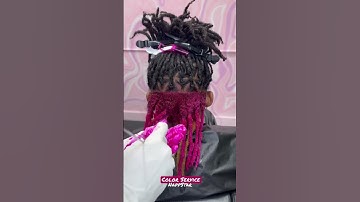 Super Cute Color Service🌸 Book appointment at www.NappStar.com #locs #locnation
