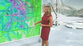 Jacqui Jeras - The Weather Channel - 100721 Brown Dress - Profile View - Easy On The Eyes