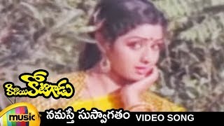 Kirayi Kotigadu Telugu Movie Video Songs | Namaste Suswagatham Telugu Video Song | Krishna | Sridevi