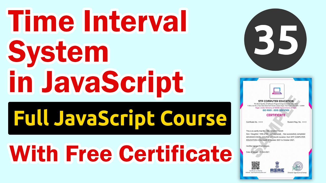 Time Interval System in JavaScript - YouTube