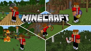 BOOMERANG com EFEITOS no Minecraft PE 1.21 | Bedrock addon