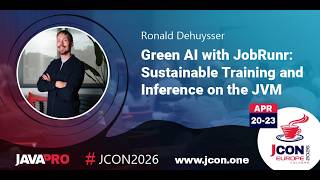 Green AI with JobRunr: Sustainable Training and Inference on the JVM | Ronald Dehuysser (EN)