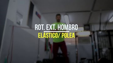 Rotaciones externas hombro con elástico/ polea - codo pegado- | Sweat4Success