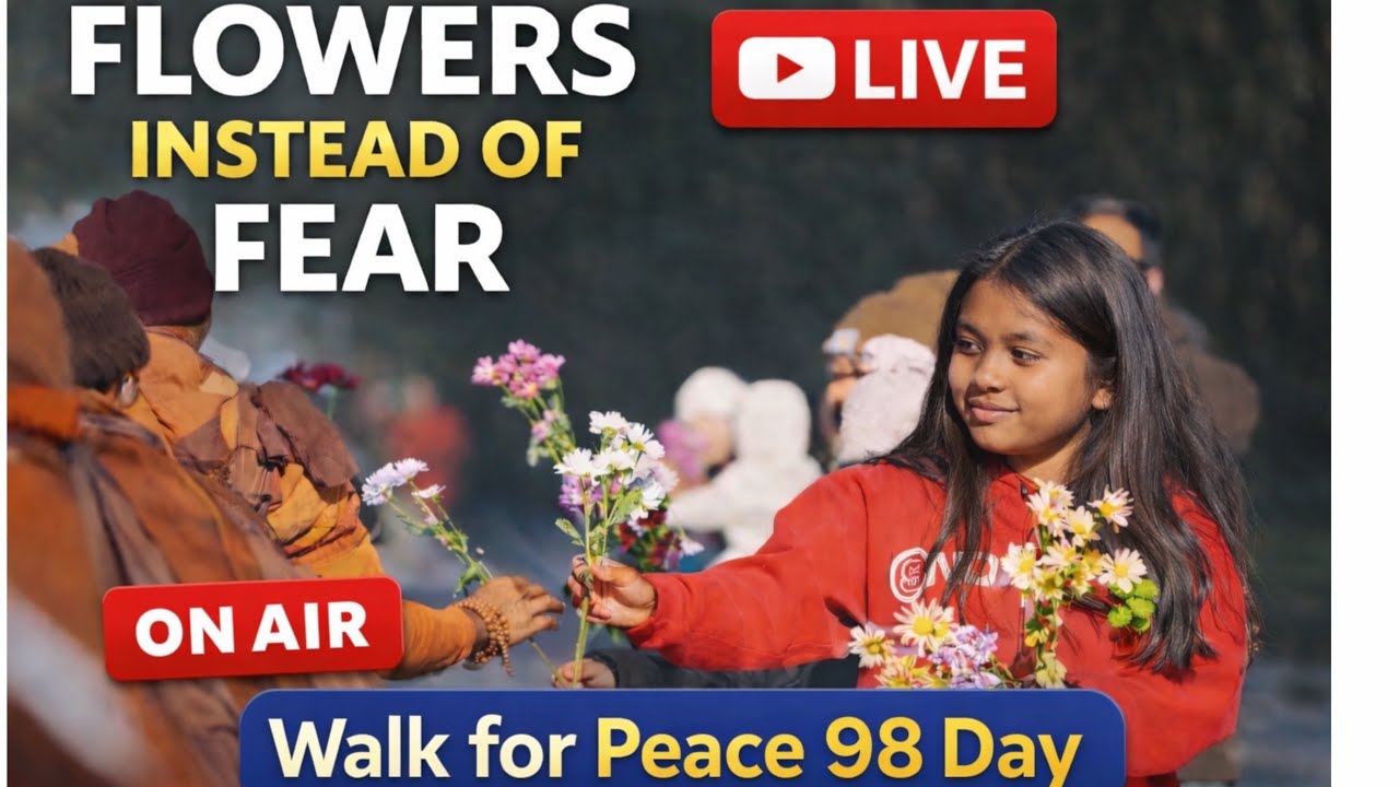 Monk Walk for Peace 🚶‍♂️Snowy Virginia Streets | Where Compassion Meets the Road