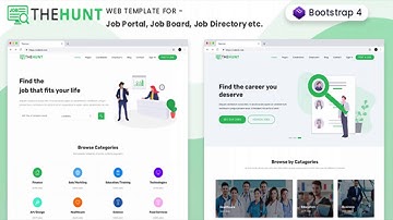 TheHunt - Bootstrap 4 Job Portal Template | Themeforest Website Templates and Themes