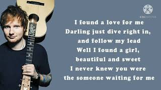 PERFECT - Ed Sheeran  [Official Lyrics Video] HD