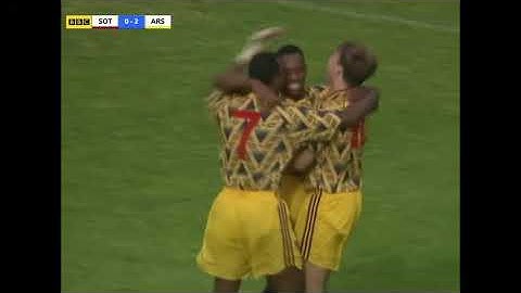 1991/92 Southampton - Arsenal (Ian Wright league debut for Arsenal)