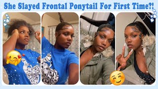 First Time Trying Frontal Ponytail? Lace Frontal Install & Extended Pony Tutorial